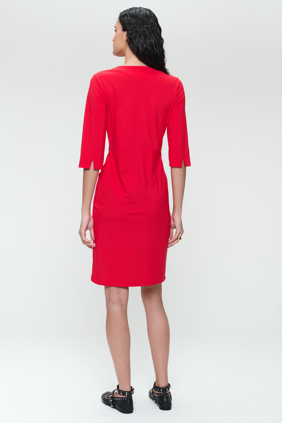 Martinas stretch technical jersey dress | Red