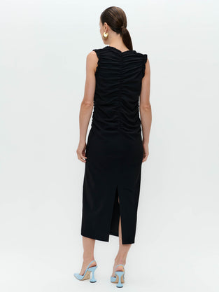 Romana dress technical jersey long | Black