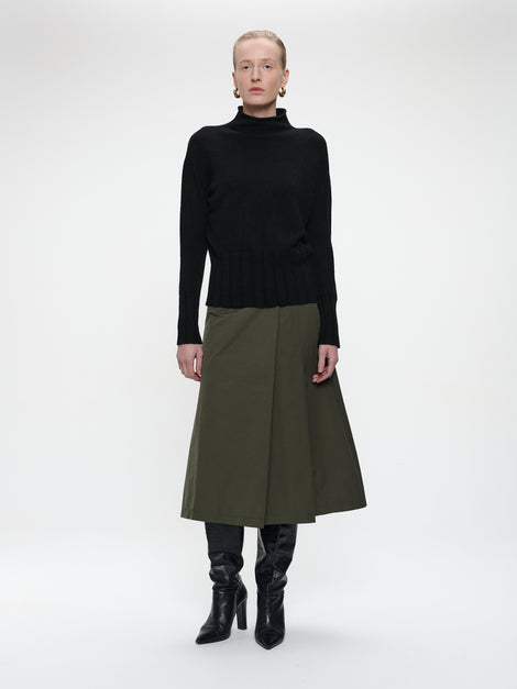 Alissa taffeta skirt | Army