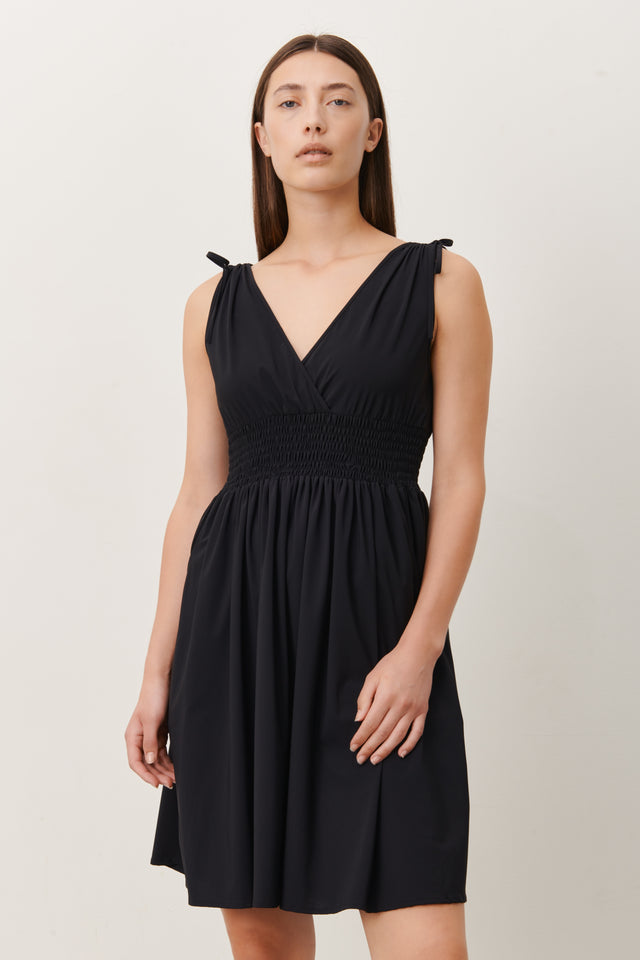 Christine Dress Technical Jersey | Black