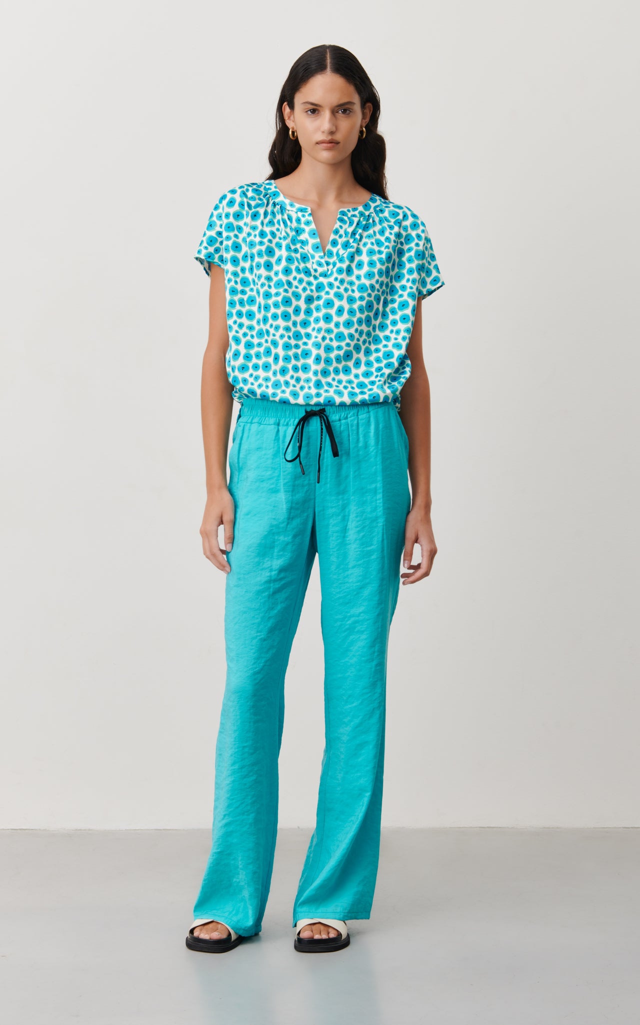 Carola structure technical jersey pants | Pink
