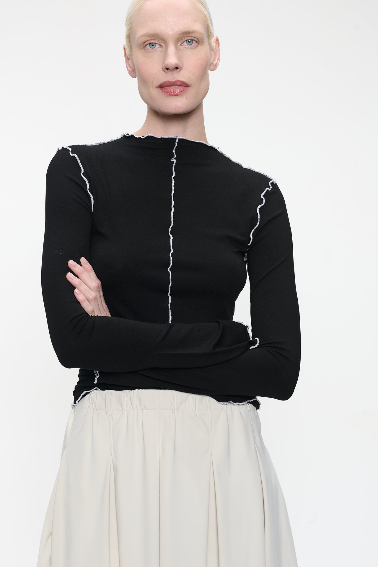 Janette top | Black White