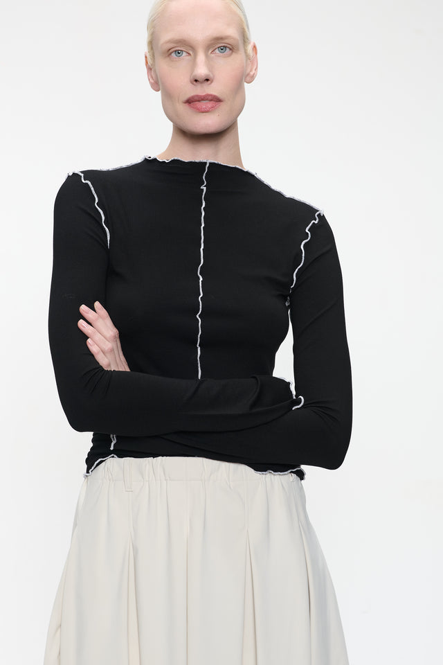 Janette top | Black White