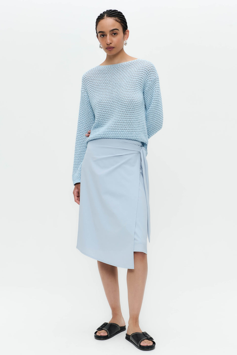Ilona skirt technical jersey | Light Blue