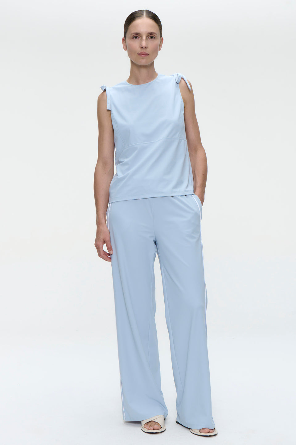 Ariane structure tech jersey top | Light Blue