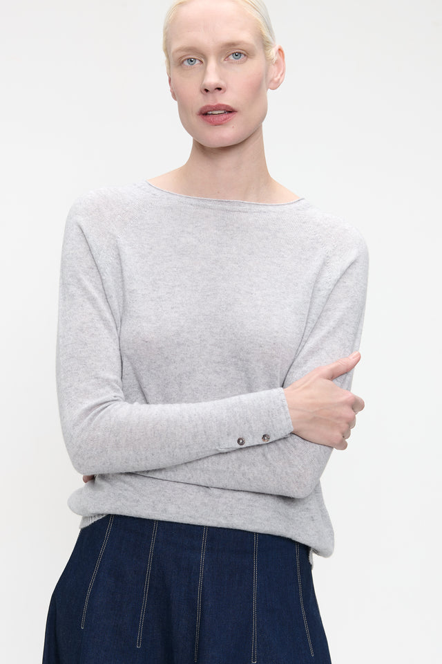 Pullover Cashmere blend 2480 | Light Grey