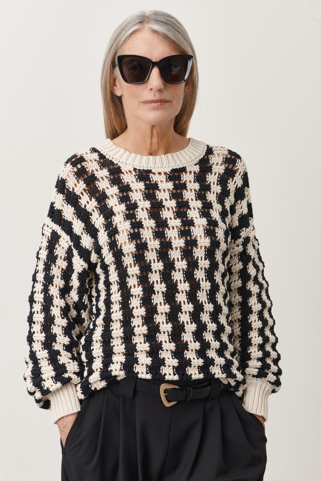 Pullover 30108086 | Black White