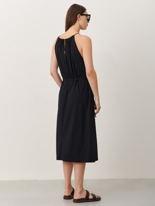 Victoria Dress Technical Jersey | Black