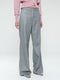 Yvette shiny line viscose pants | Grey