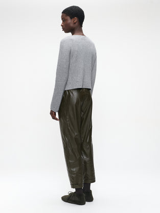 Daphne eco leather pants | Army