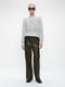 Shiny Pullover 1034 | Light Grey