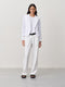 Atina Blazer Technical Jersey | White