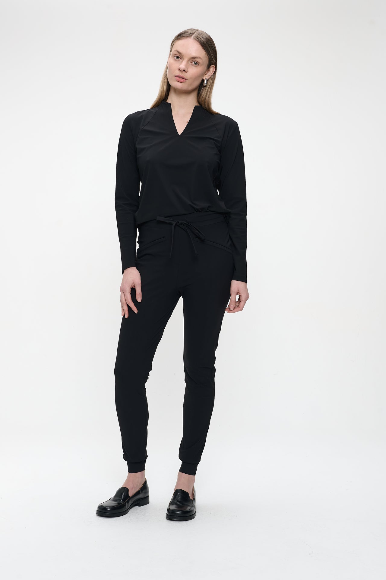 Andrea top LS technical jersey | Black
