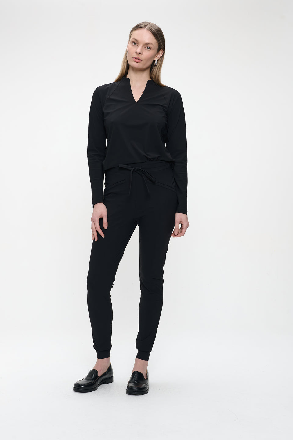 Andrea top LS technical jersey | Black