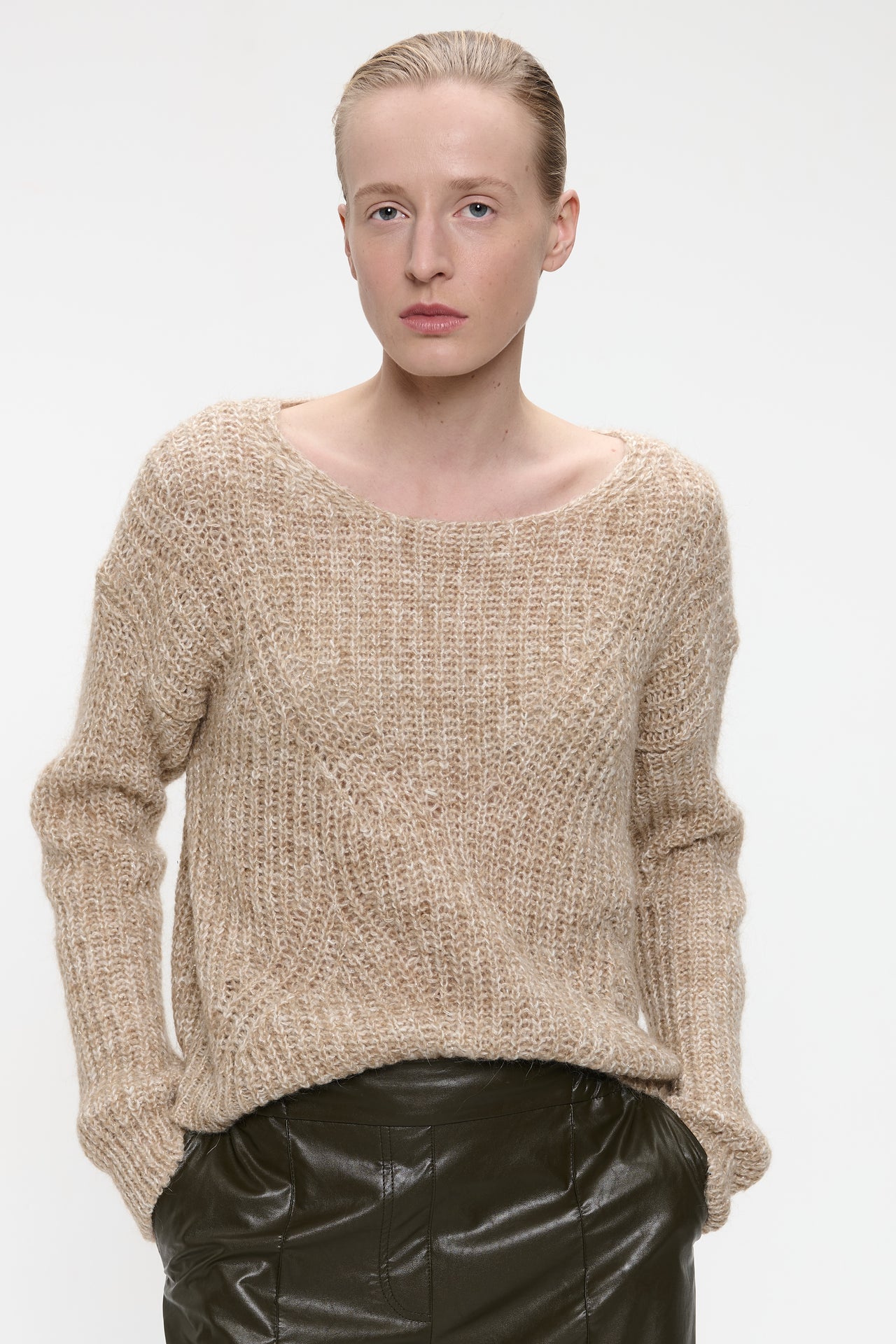 Pullover melange H23376 | Gold