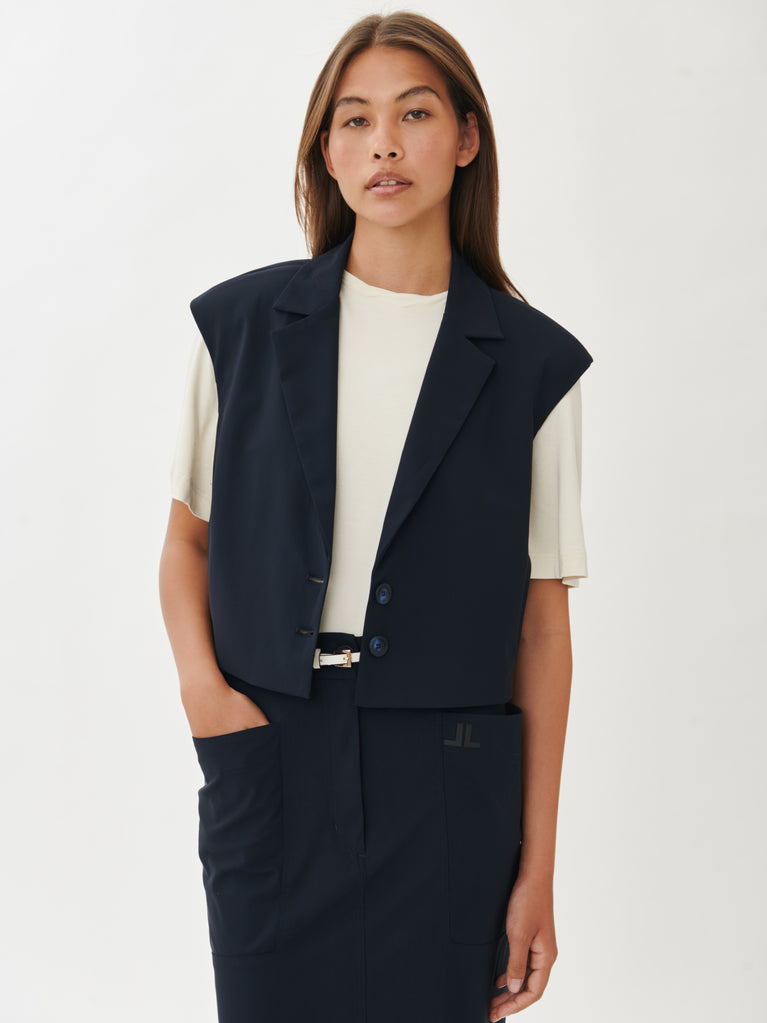 Tilly Vest Technical Jersey | Blue