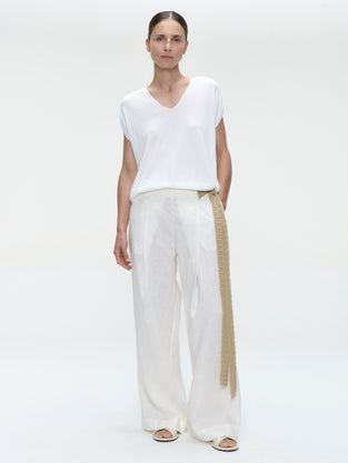 Mai linnen pants | Off White
