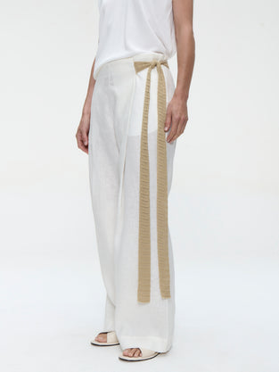 Mai linnen pants | Off White