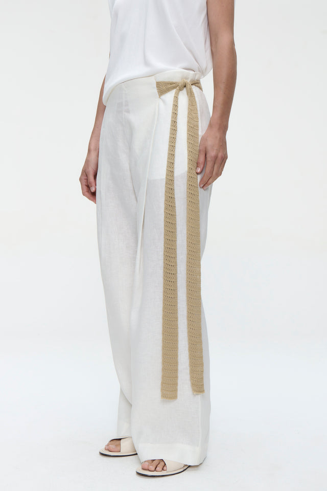 Mai linnen pants | Off White