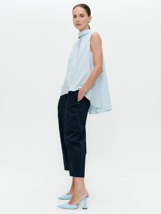Dolche vitas poplin top | Light Blue