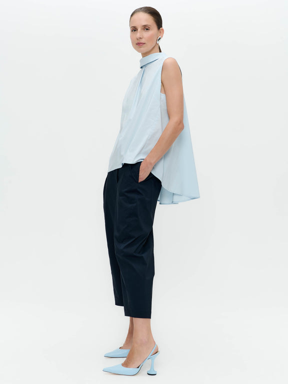 Dolche vitas poplin top | Light Blue