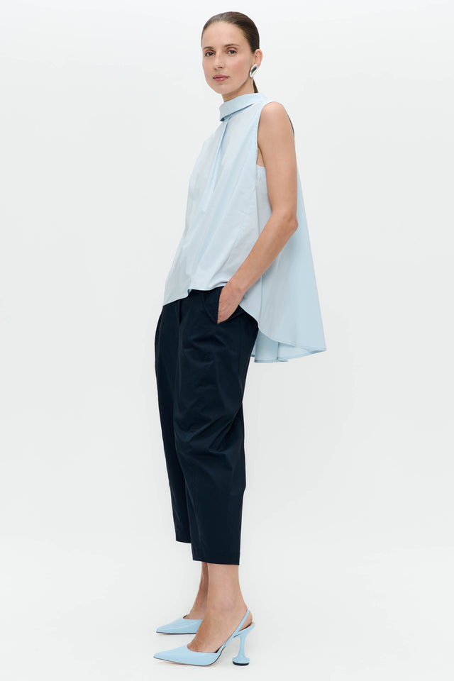 Dolche vitas poplin top | Light Blue