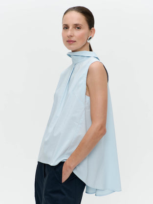 Dolche vitas poplin top | Light Blue