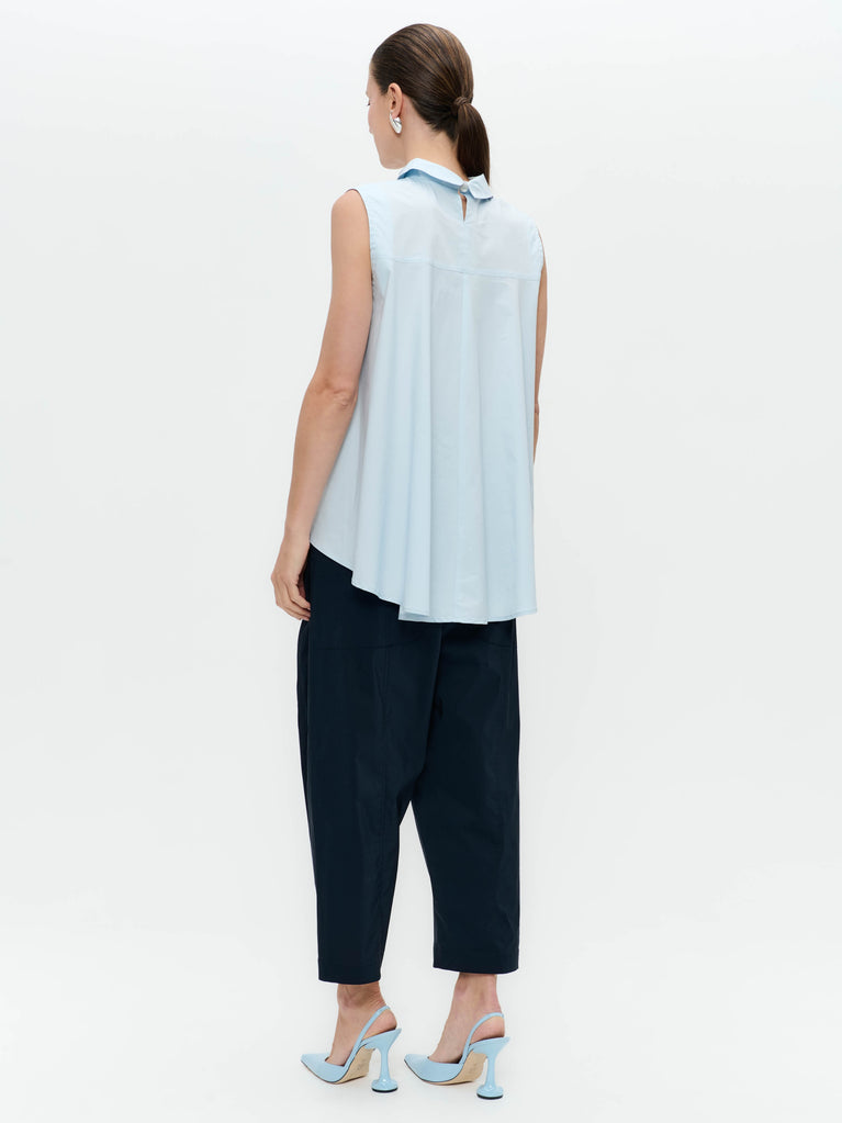 Dolche vitas poplin top | Light Blue