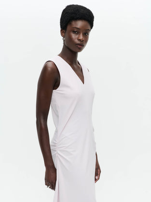 Annet dress technical jersey | Light Pudra