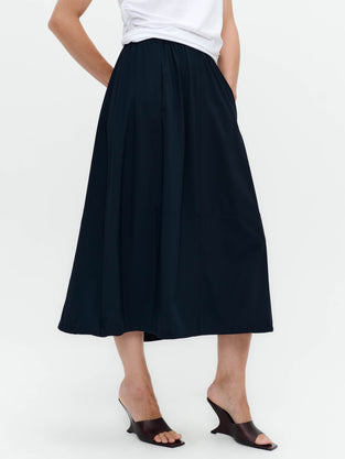 Maud strech technical jersey skirt | Blue
