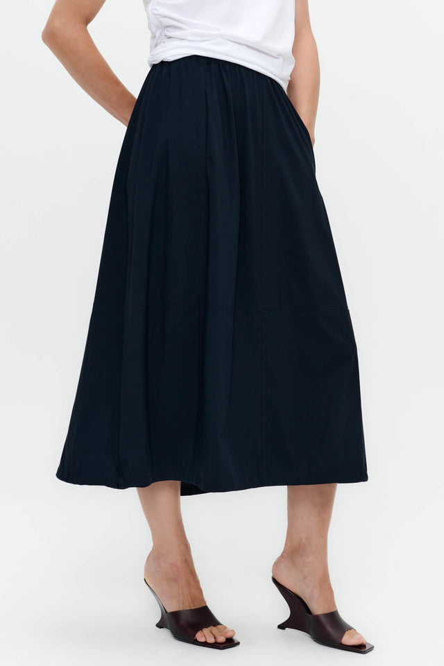 Maud strech technical jersey skirt | Blue