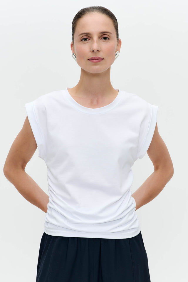 Top cotton elastane | White
