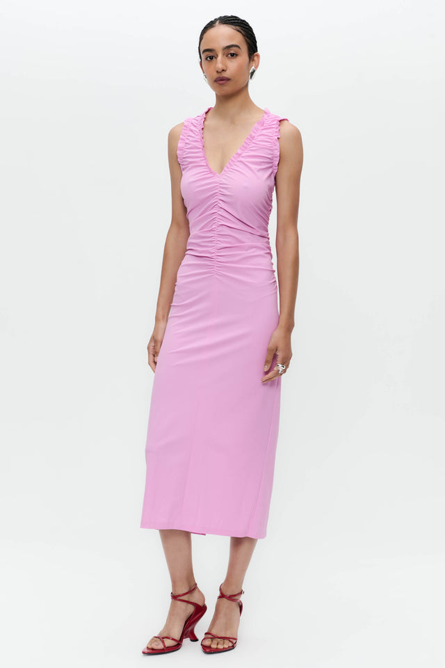 Romana dress technical jersey long | Pink