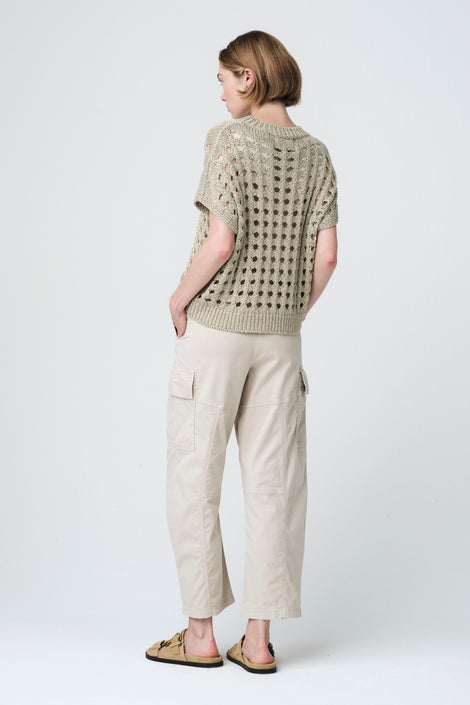 Viscose gold Vest E26071 | Gold