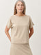 Clay PU top | Beige Melange