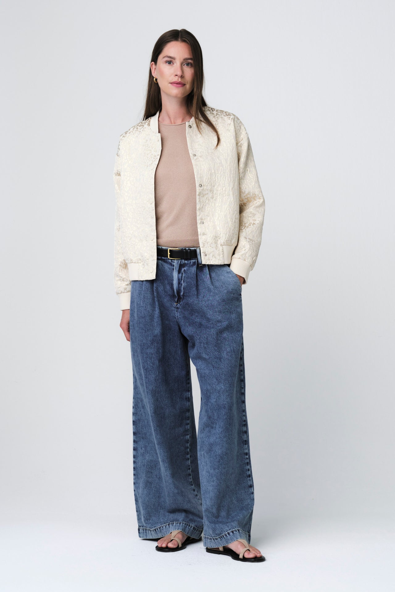 Maki jackard bomber | Beige