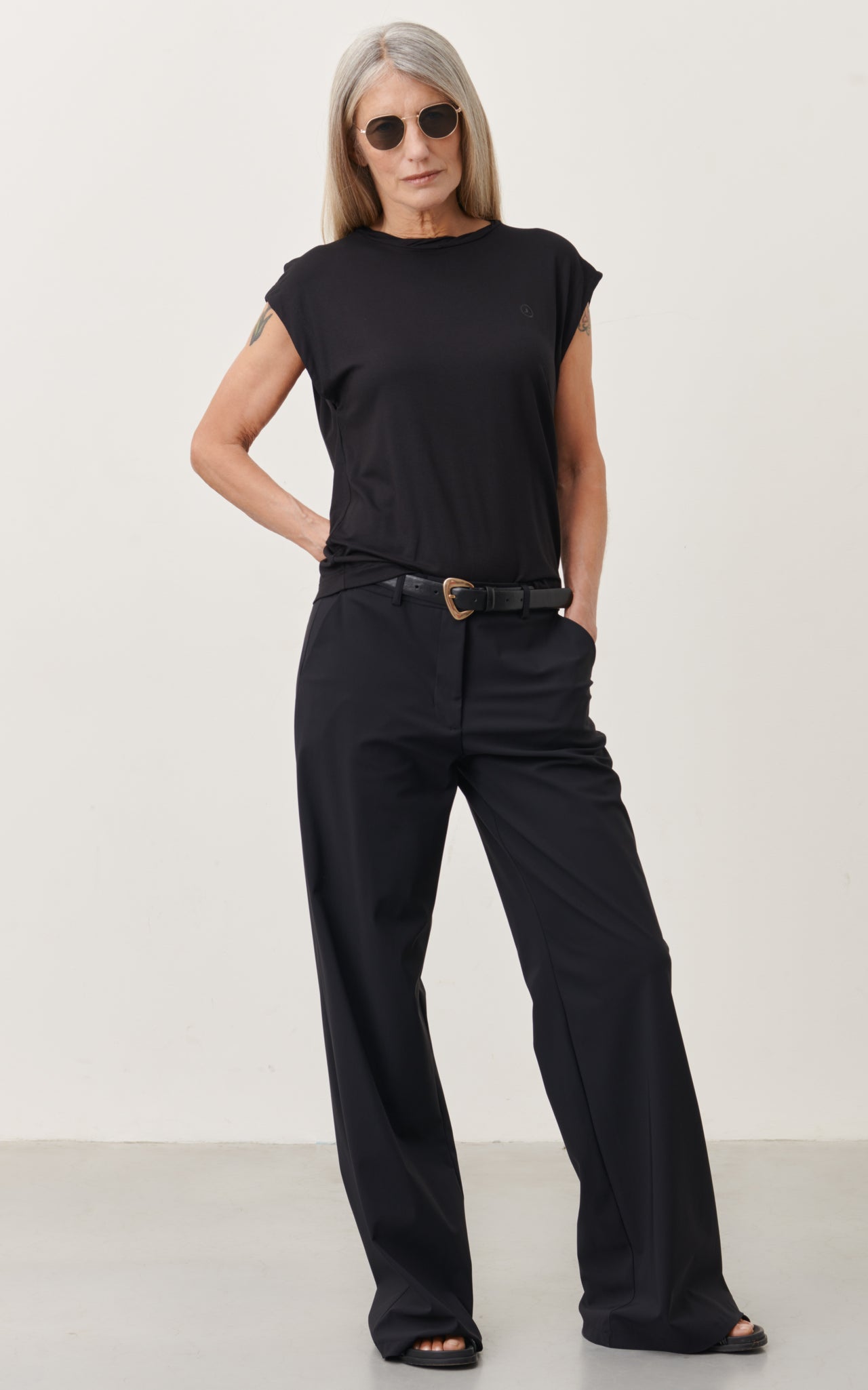 Yvette Pants Technical Jersey | Black