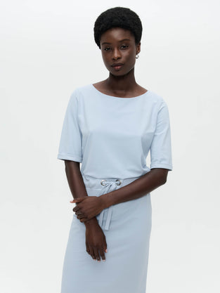 Lea dress technical jersey | Light Blue