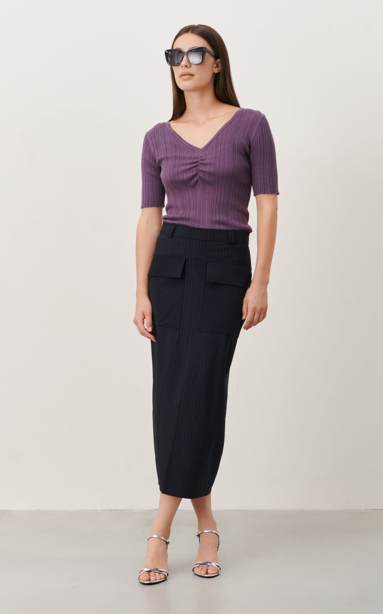 Lara Skirt Technical Jersey | Blue