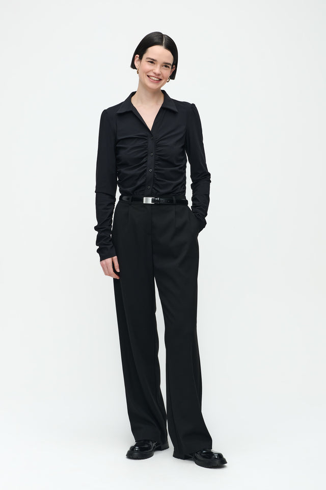 Luisa Blouse Technical Jersey | Black