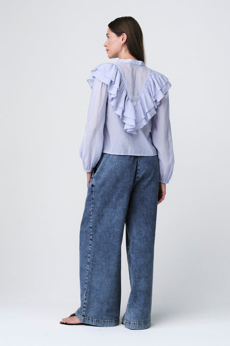 Beny viscose Blouse | Light Blue