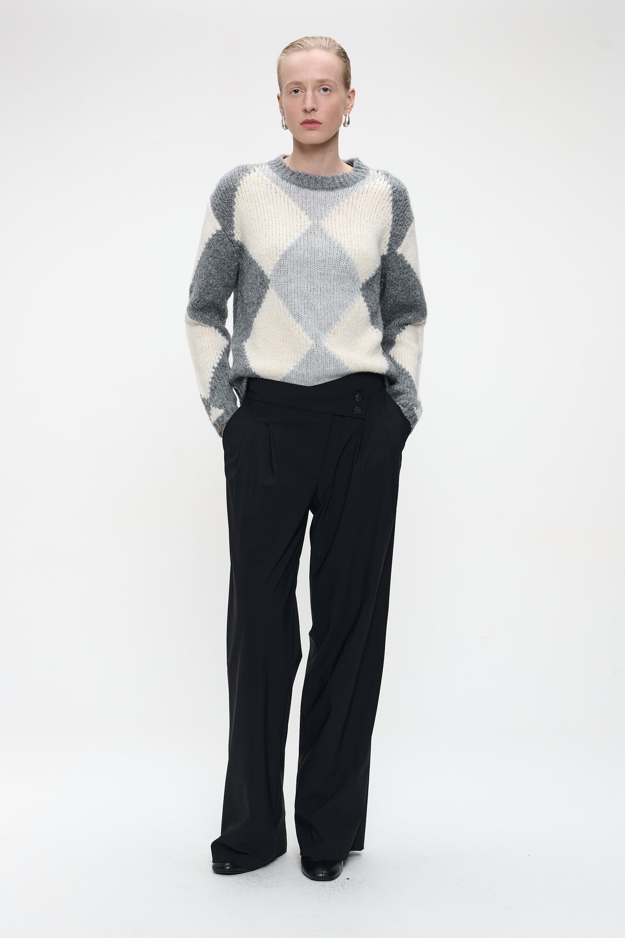 Pullover rhomboids 1082 | Grey