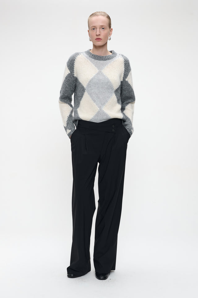 Pullover rhomboids 1082 | Grey