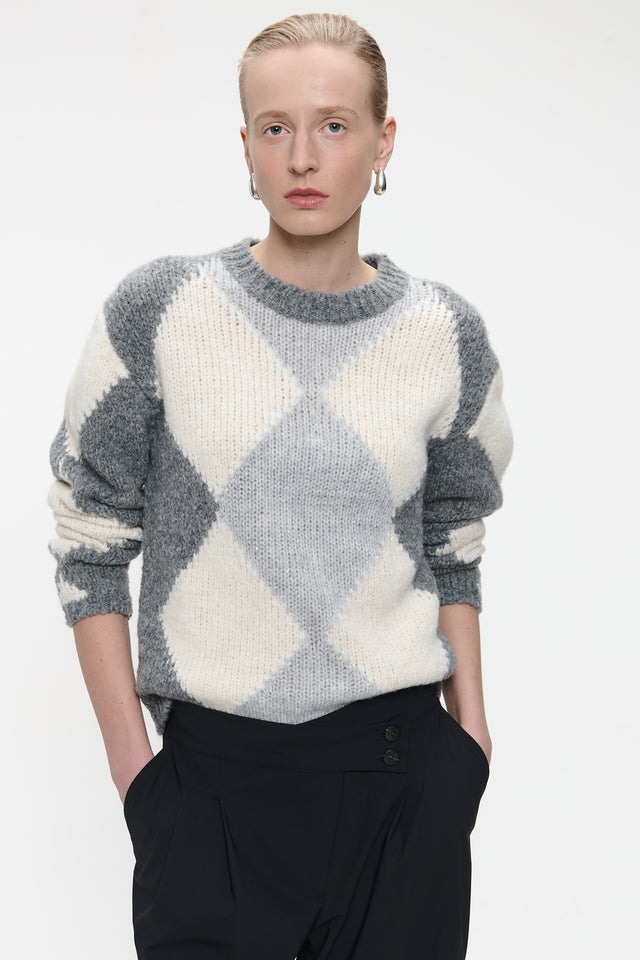 Pullover rhomboids 1082 | Grey