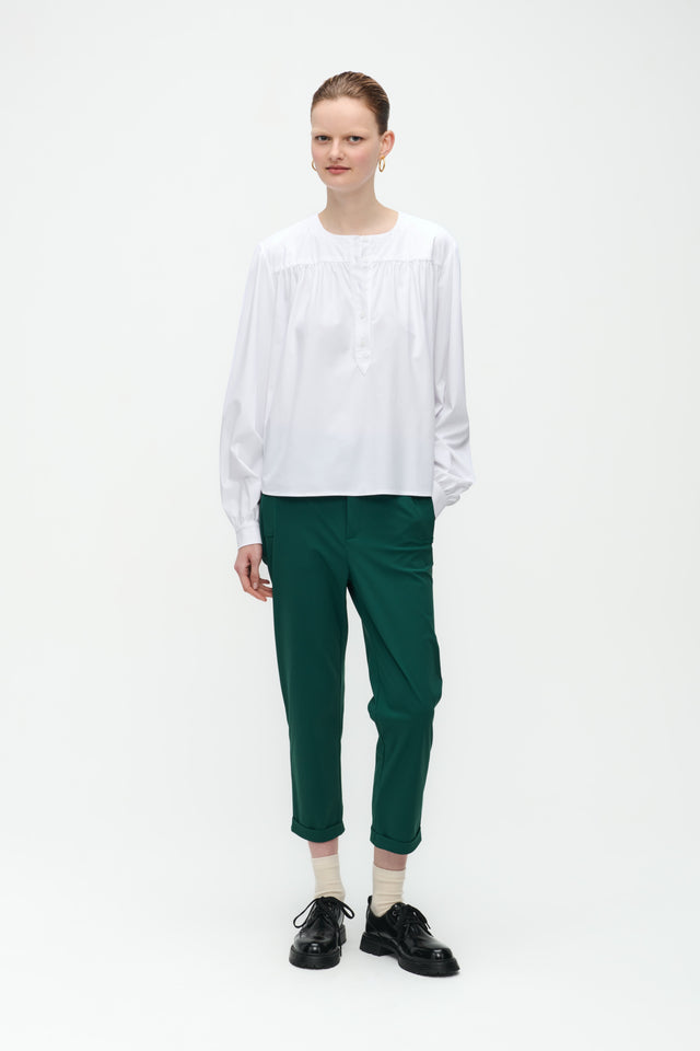 Semira Blouse Technical Jersey | White