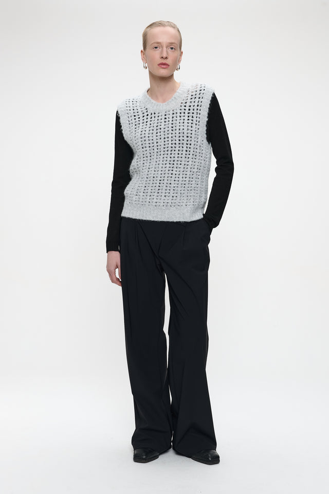 Shiny Vest 1008 | Light Grey