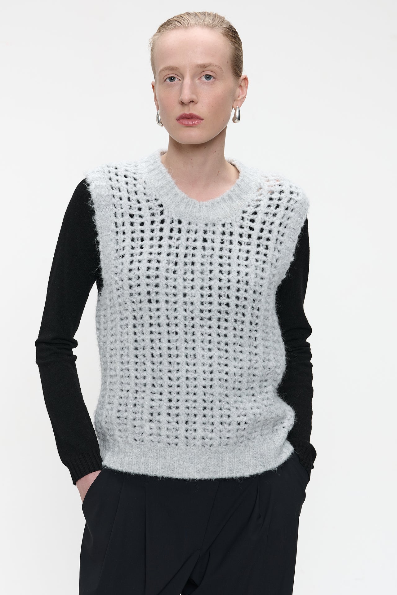 Shiny Vest 1008 | Light Grey