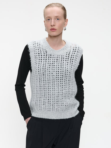 Shiny Vest 1008 | Light Grey