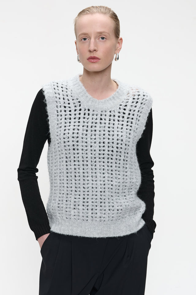 Shiny Vest 1008 | Light Grey