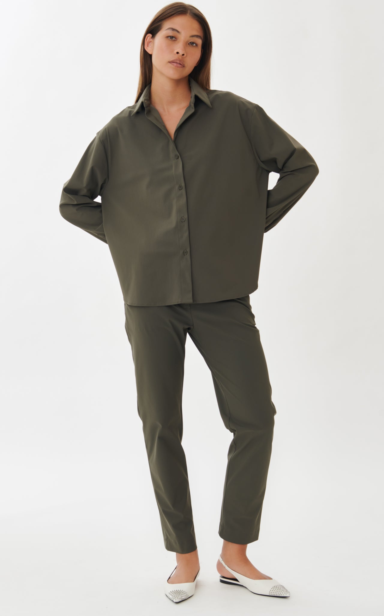 Blouse Betty easy wear Technical Jersey | Black